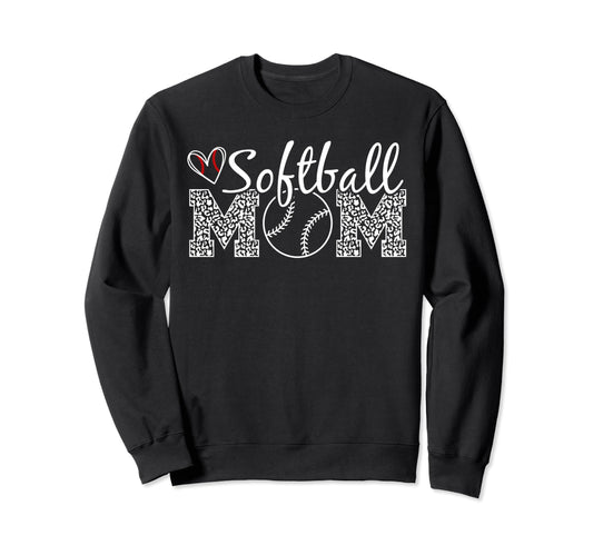 Softball Mom Softball Vibes Game Day Sweatshirt - Unique Graphic Unisex - T-Shirt, Sweatshirt, Hoodie