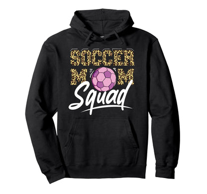 Soccer Mother Gameday Soccer Mom Squad Hoodie - Graphic Print Unisex - T-Shirt, Sweatshirt, Hoodie