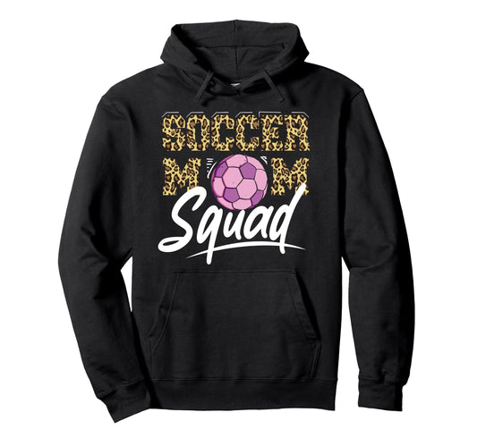 Soccer Mother Gameday Soccer Mom Squad Hoodie - Graphic Print Unisex - T-Shirt, Sweatshirt, Hoodie