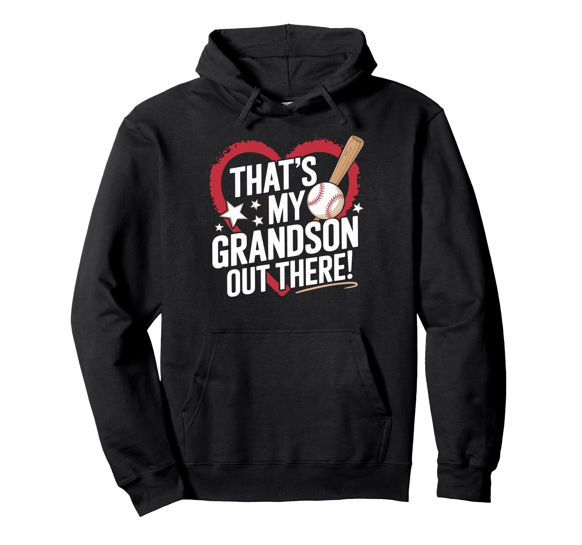Thats My Grandson Out There Baseball Hoodie - Minimalist Print Unisex - T-Shirt, Sweatshirt, Hoodie