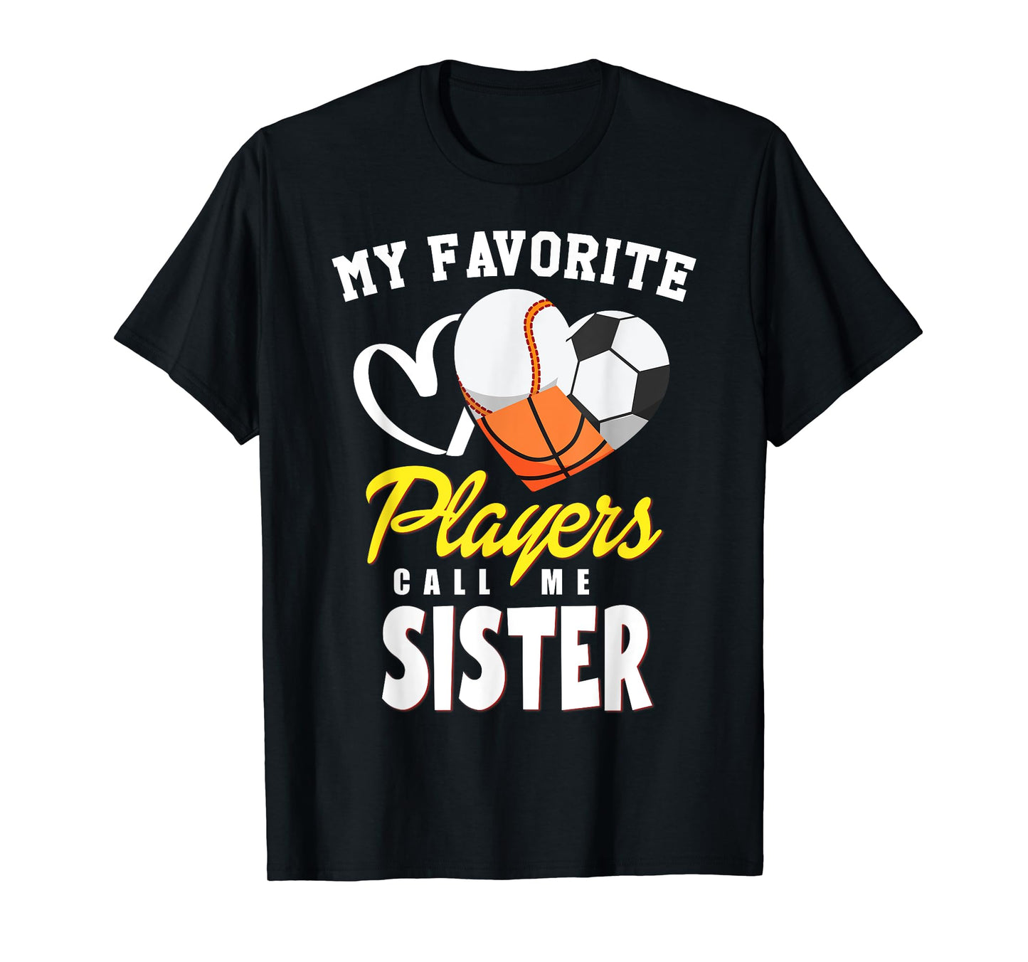 My Favorite Players Baseball Soccer T-Shirt - Custom Art Print Unisex - T-Shirt, Sweatshirt, Hoodie
