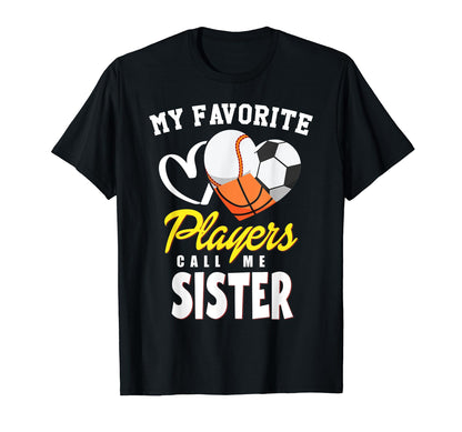 My Favorite Players Baseball Soccer T-Shirt - Custom Art Print Unisex - T-Shirt, Sweatshirt, Hoodie
