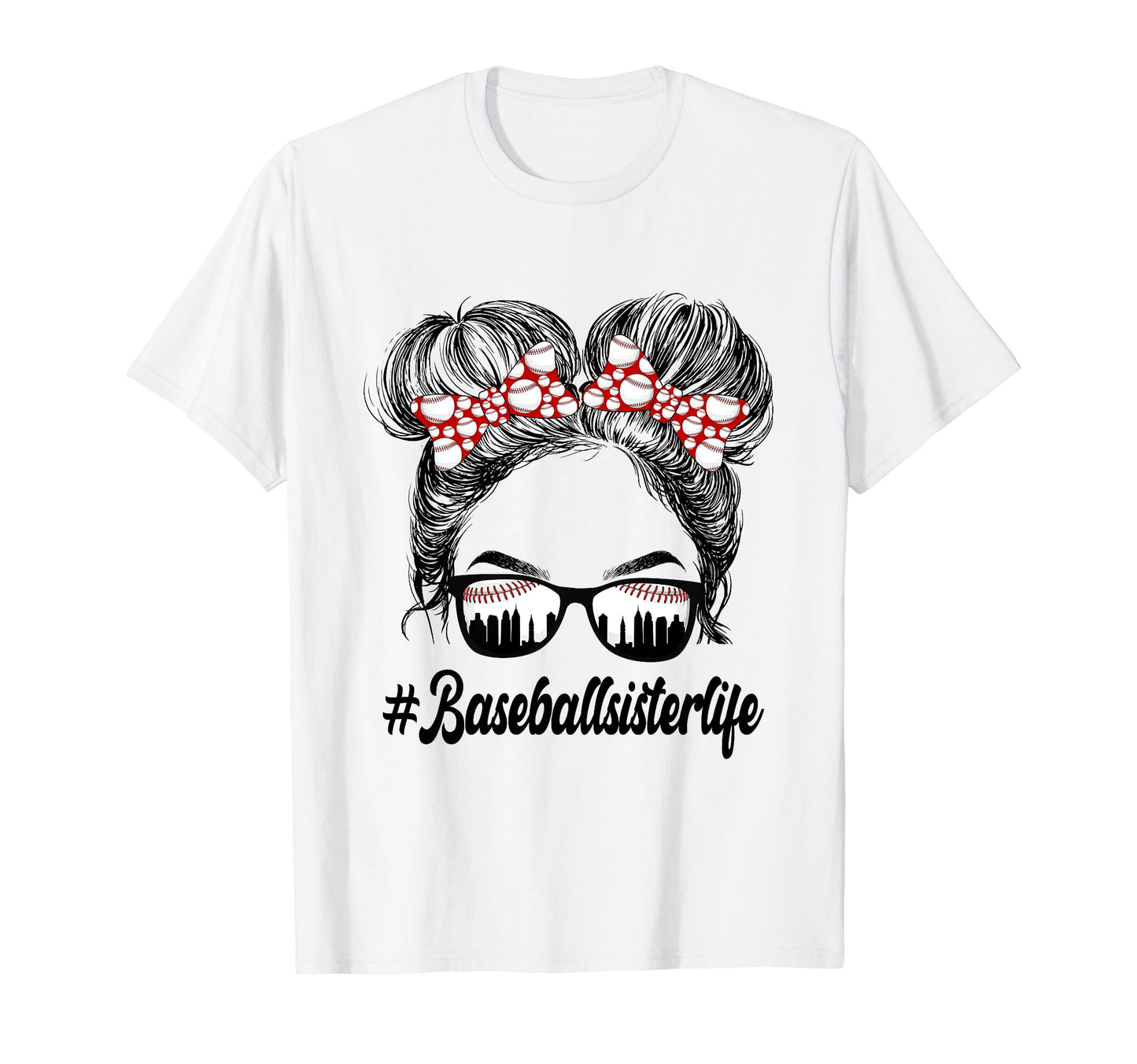 Proud Baseball Sister Baseball T-Shirt - Custom Art Print for Adults - T-Shirt, Sweatshirt, Hoodie
