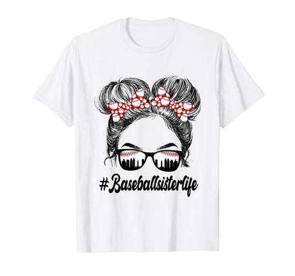Proud Baseball Sister Baseball T-Shirt - Custom Art Print for Adults - T-Shirt, Sweatshirt, Hoodie