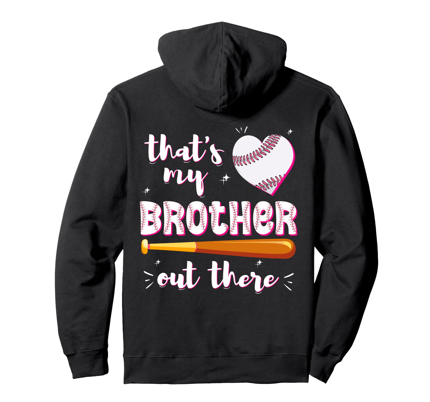 Baseball Little Sister Heart Baseball Lil Hoodie - Trendy Graphic Unisex - T-Shirt, Sweatshirt, Hoodie