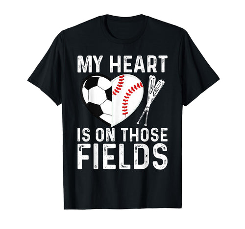My Heart Is Those Fields Funny Soccer T-Shirt - Aesthetic Graphic Unisex - T-Shirt, Sweatshirt, Hoodie