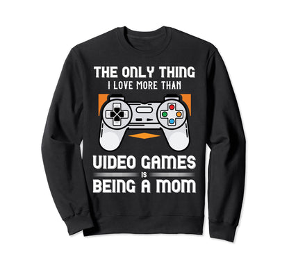 Video Computer Gamer Mom Player Sweatshirt - Minimalist Print for Adults - T-Shirt, Sweatshirt, Hoodie