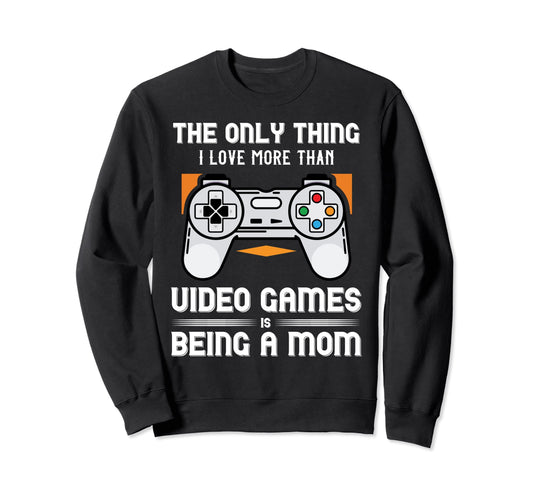 Video Computer Gamer Mom Player Sweatshirt - Minimalist Print for Adults - T-Shirt, Sweatshirt, Hoodie