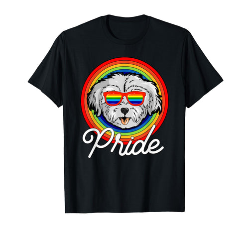 Maltese Lgbt Pride Dog Rainbow T-Shirt - Streetwear Style Men Women - T-Shirt, Sweatshirt, Hoodie