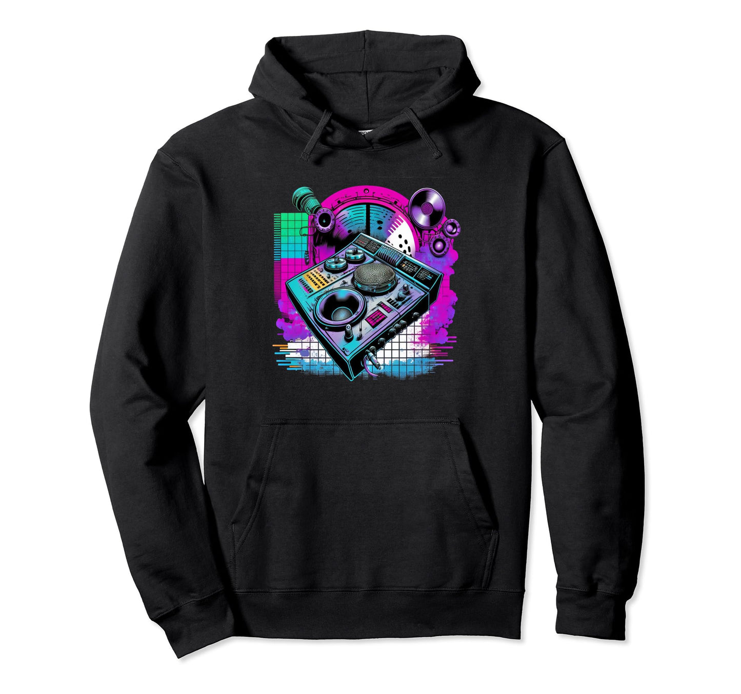 Vaporwave Aesthetic Techno Synthwave Hoodie - Streetwear Style for Adults - T-Shirt, Sweatshirt, Hoodie