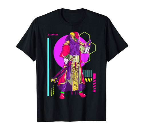 Cyberpunk Samurai Vaporwave Japanese T-Shirt - Novelty Apparel for Adults - T-Shirt, Sweatshirt, Hoodie