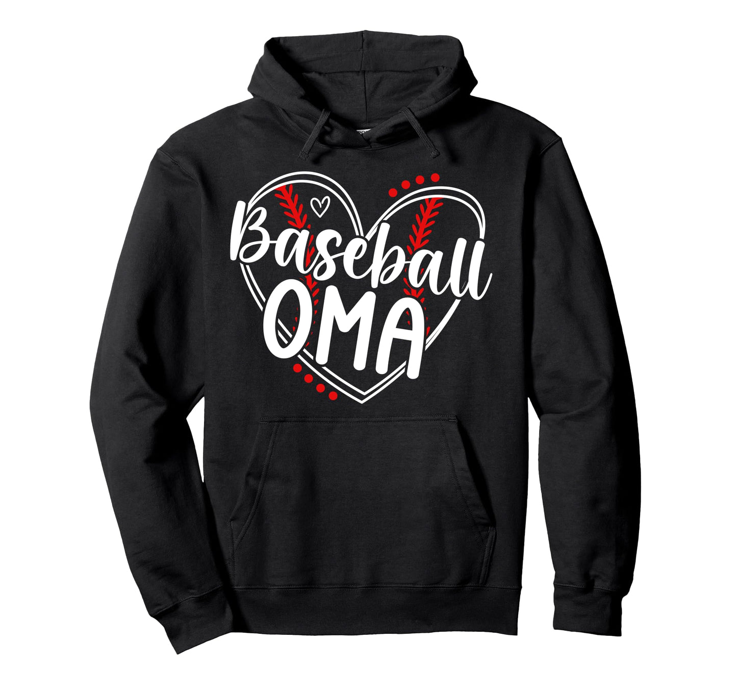 Baseball Oma Heart Oma Baseball Player Oma Hoodie - Graphic Print Men Women - T-Shirt, Sweatshirt, Hoodie