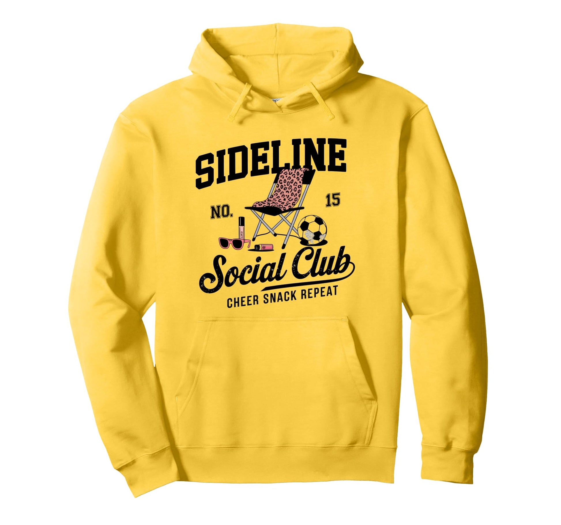 Sideline Social Club Soccer Mom Game Day Hoodie - Graphic Print Men Women - T-Shirt, Sweatshirt, Hoodie