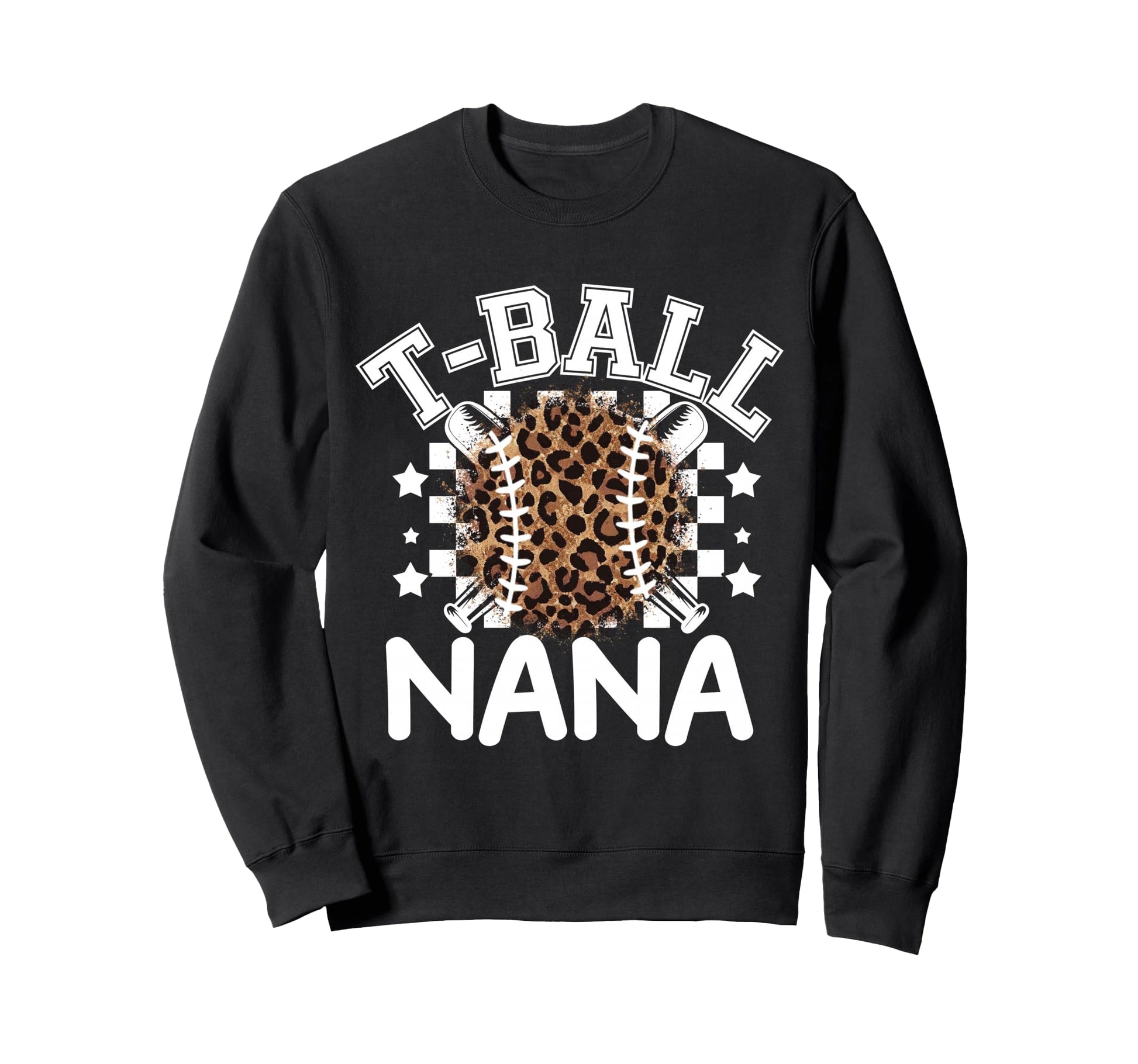 T Ball Teeball Nana Leopard Cheetah Sweatshirt - Trendy Graphic Men Women - T-Shirt, Sweatshirt, Hoodie