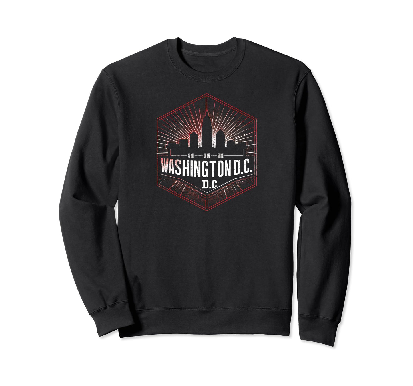 Washington Dc Grit 90S Grunge Sweatshirt - Custom Art Print Unisex - T-Shirt, Sweatshirt, Hoodie