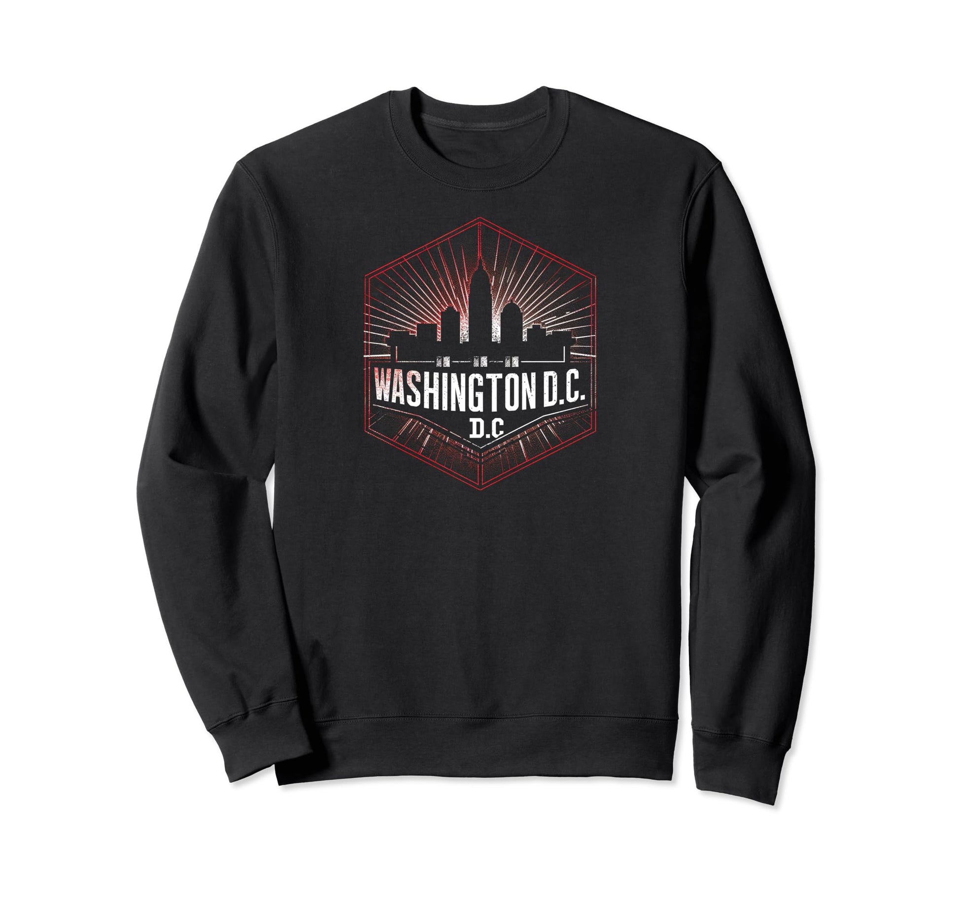 Washington Dc Grit 90S Grunge Sweatshirt - Custom Art Print Unisex - T-Shirt, Sweatshirt, Hoodie