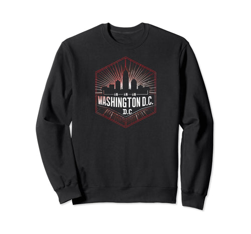 Washington Dc Grit 90S Grunge Sweatshirt - Custom Art Print Unisex - T-Shirt, Sweatshirt, Hoodie
