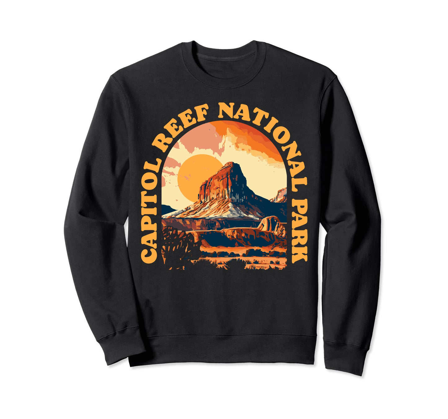 Capitol Reef National Park Utah Sweatshirt - Minimalist Print for Adults - T-Shirt, Sweatshirt, Hoodie