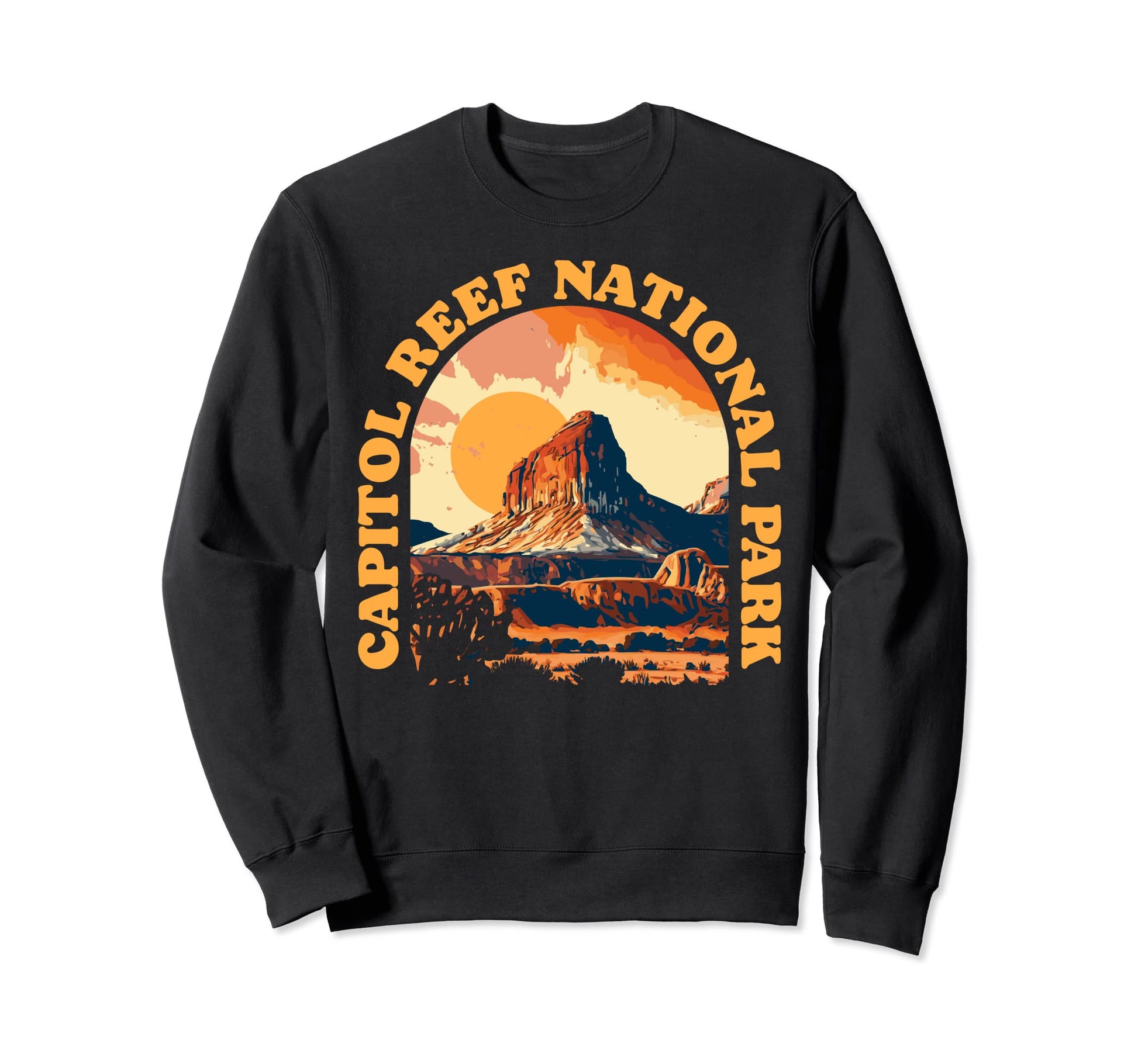 Capitol Reef National Park Utah Sweatshirt - Minimalist Print for Adults - T-Shirt, Sweatshirt, Hoodie