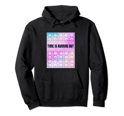 Time Is Running Out Vaporwave Hoodie - Custom Art Print for Adults - T-Shirt, Sweatshirt, Hoodie