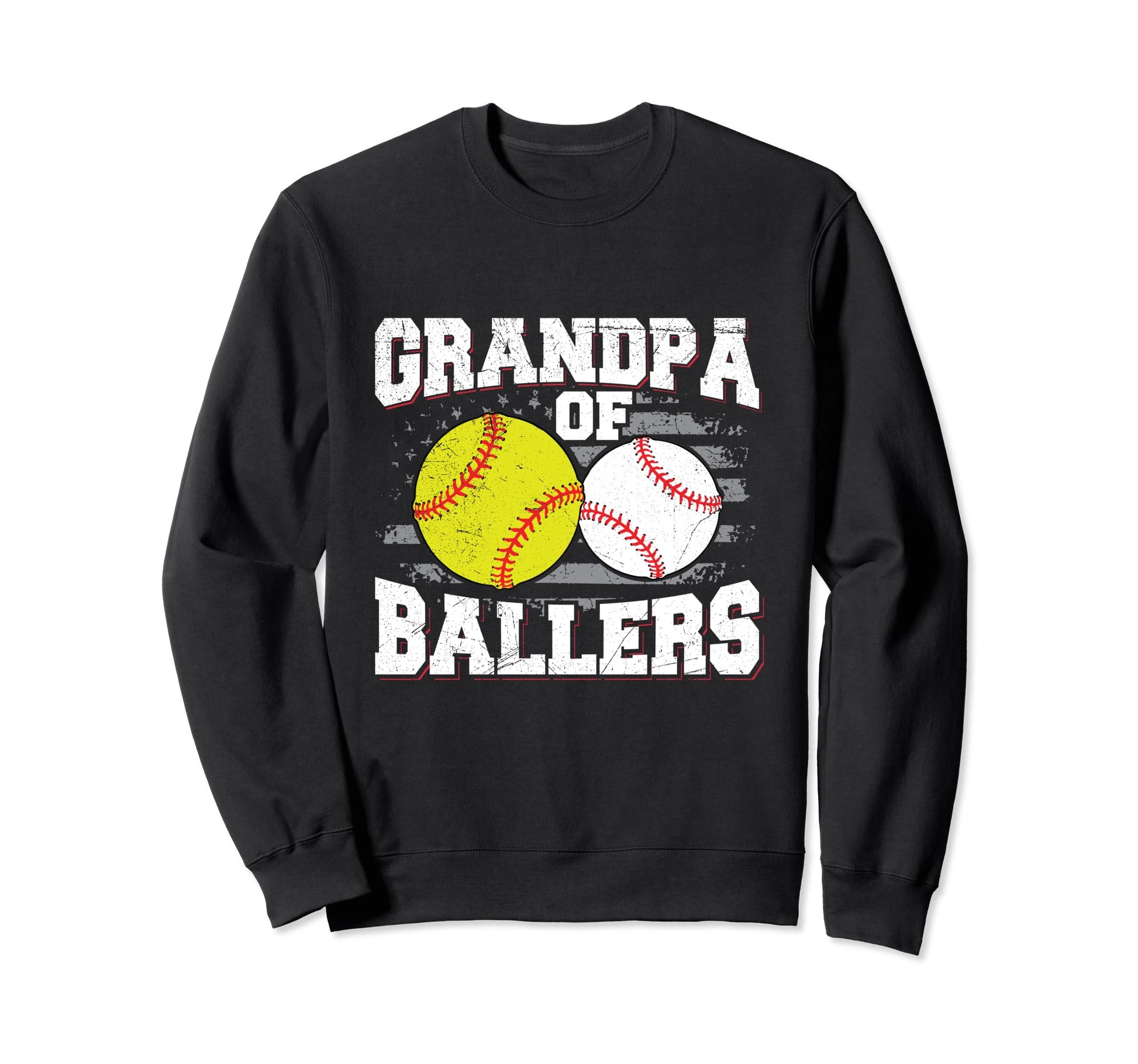 Ballers Grandpa Baseball And Sweatshirt - Trendy Graphic for Adults - T-Shirt, Sweatshirt, Hoodie