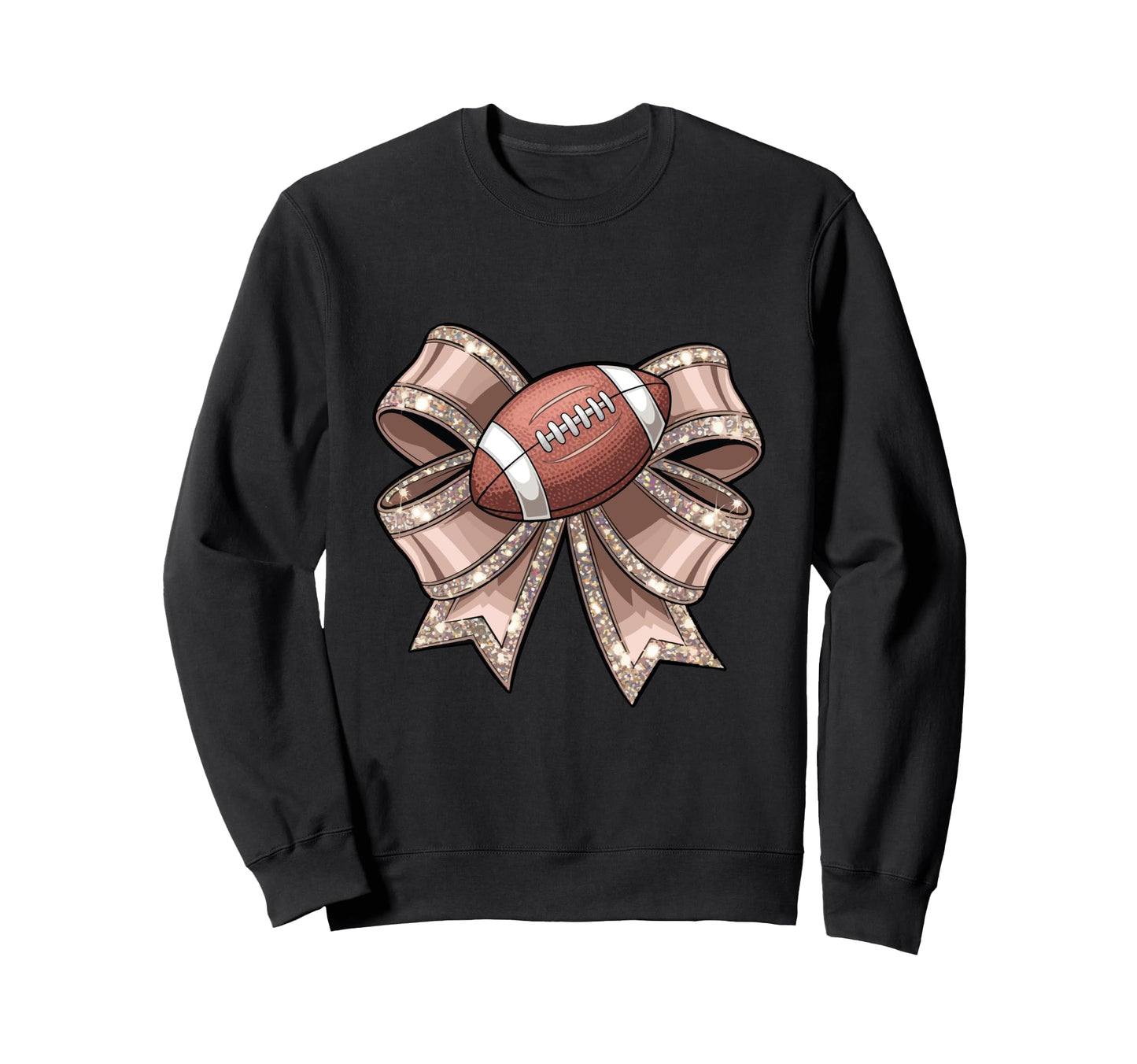 Coquette Bow Funny Football Lover Sweatshirt - Novelty Apparel Men Women - T-Shirt, Sweatshirt, Hoodie