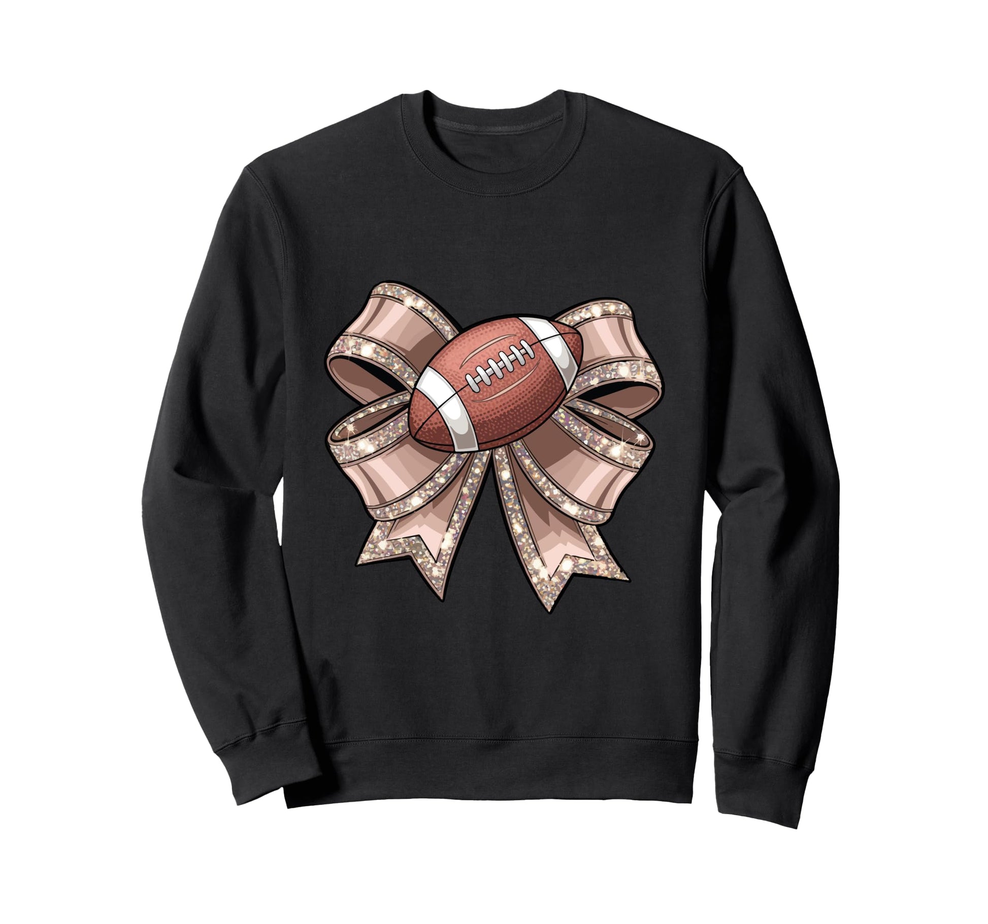 Coquette Bow Funny Football Lover Sweatshirt - Novelty Apparel Men Women - T-Shirt, Sweatshirt, Hoodie