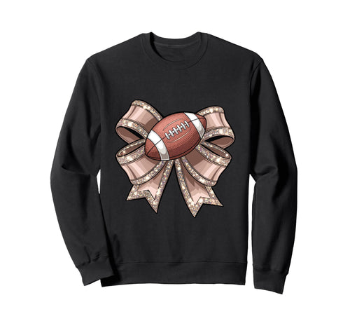 Coquette Bow Funny Football Lover Sweatshirt - Novelty Apparel Men Women - T-Shirt, Sweatshirt, Hoodie
