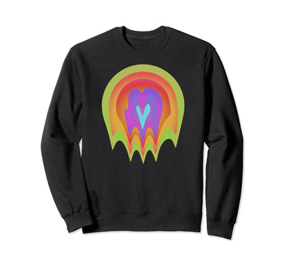 Drippy Weird Trippy Yoga Glitch Sweatshirt - Trendy Graphic Unisex - T-Shirt, Sweatshirt, Hoodie