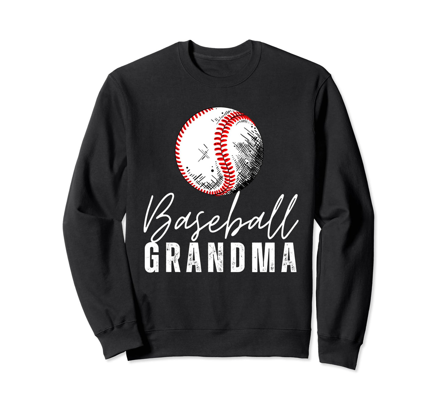 Baseball Grandma Family Sweatshirt - Casual Everyday Wear for Adults - T-Shirt, Sweatshirt, Hoodie
