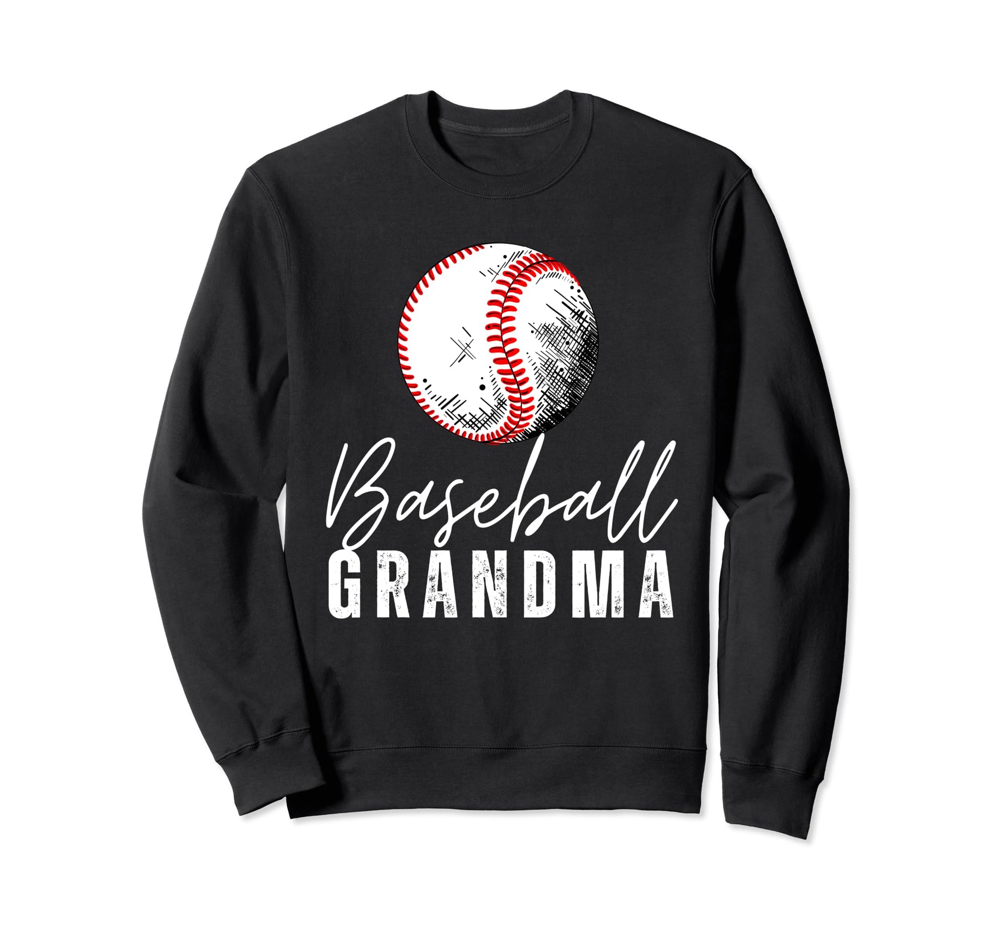 Baseball Grandma Family Sweatshirt - Casual Everyday Wear for Adults - T-Shirt, Sweatshirt, Hoodie