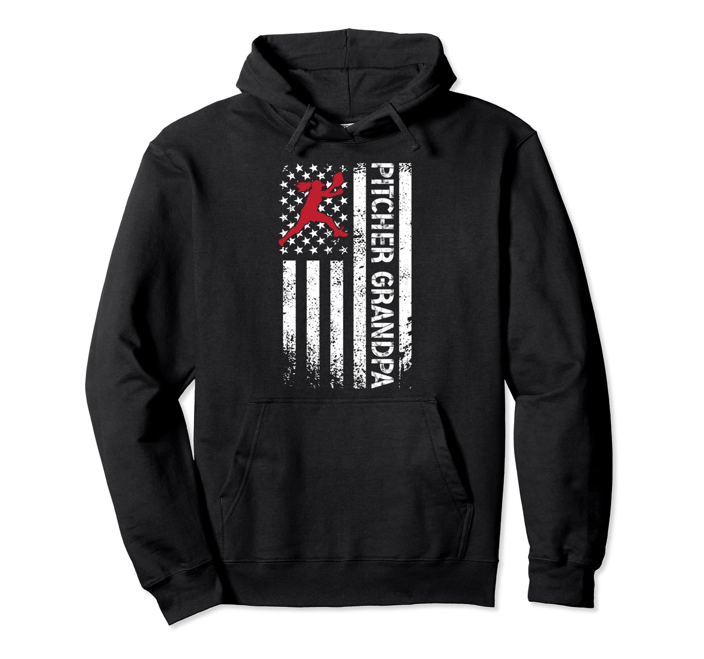 Baseball Pitcher Grandpa Baseball Pitcher Hoodie - Custom Art Print Unisex - T-Shirt, Sweatshirt, Hoodie