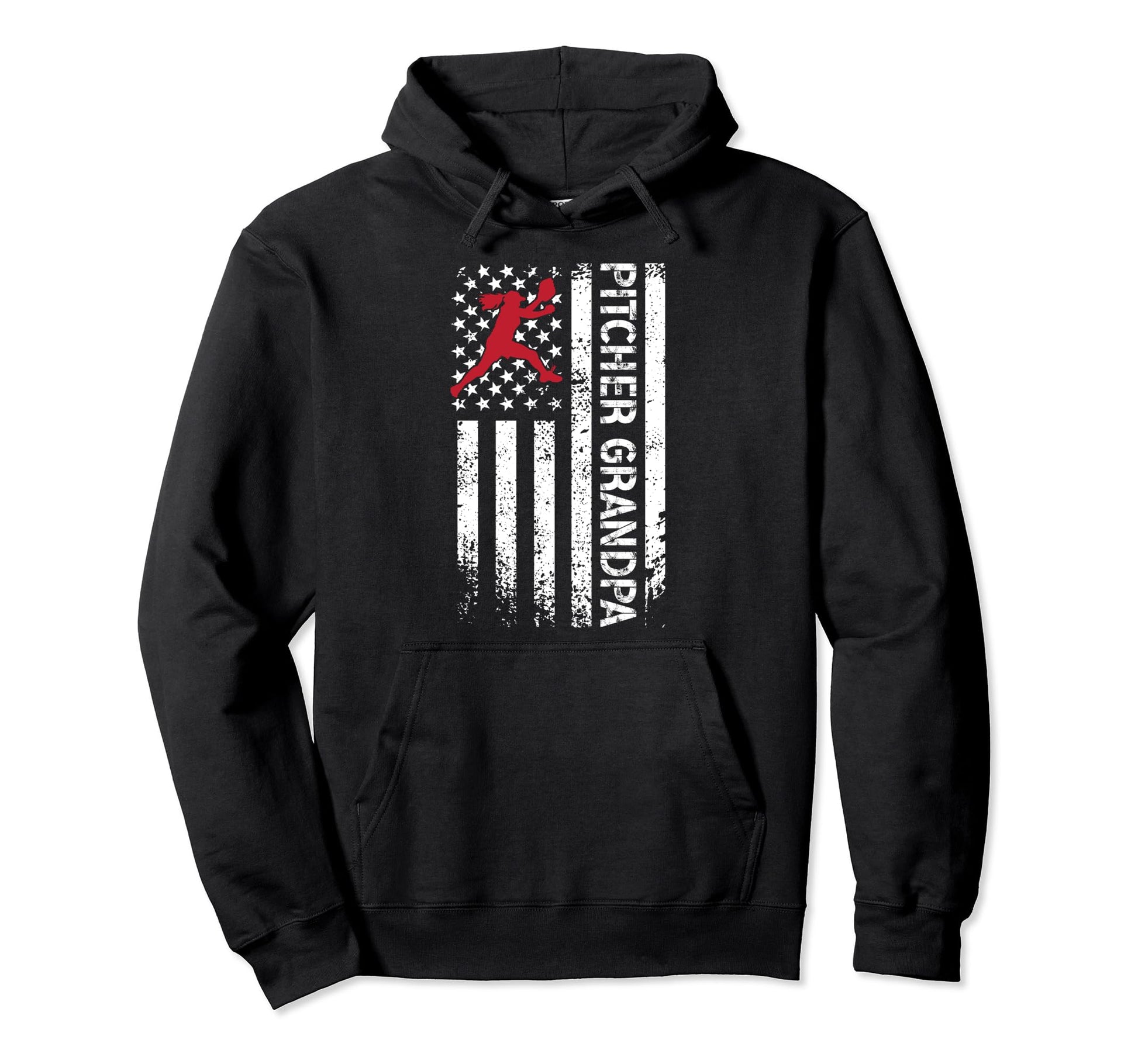 Baseball Pitcher Grandpa Baseball Pitcher Hoodie - Custom Art Print Unisex - T-Shirt, Sweatshirt, Hoodie