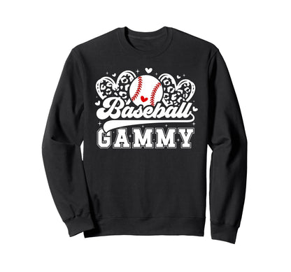 Baseball Gammy Grandma Gammy Baseball Sweatshirt - Unique Graphic Unisex - T-Shirt, Sweatshirt, Hoodie