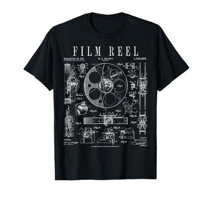 Cinematography Movie Film Reel Camera T-Shirt - Trendy Graphic for Adults - T-Shirt, Sweatshirt, Hoodie