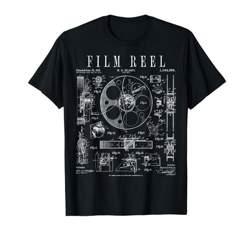 Cinematography Movie Film Reel Camera T-Shirt - Trendy Graphic for Adults - T-Shirt, Sweatshirt, Hoodie