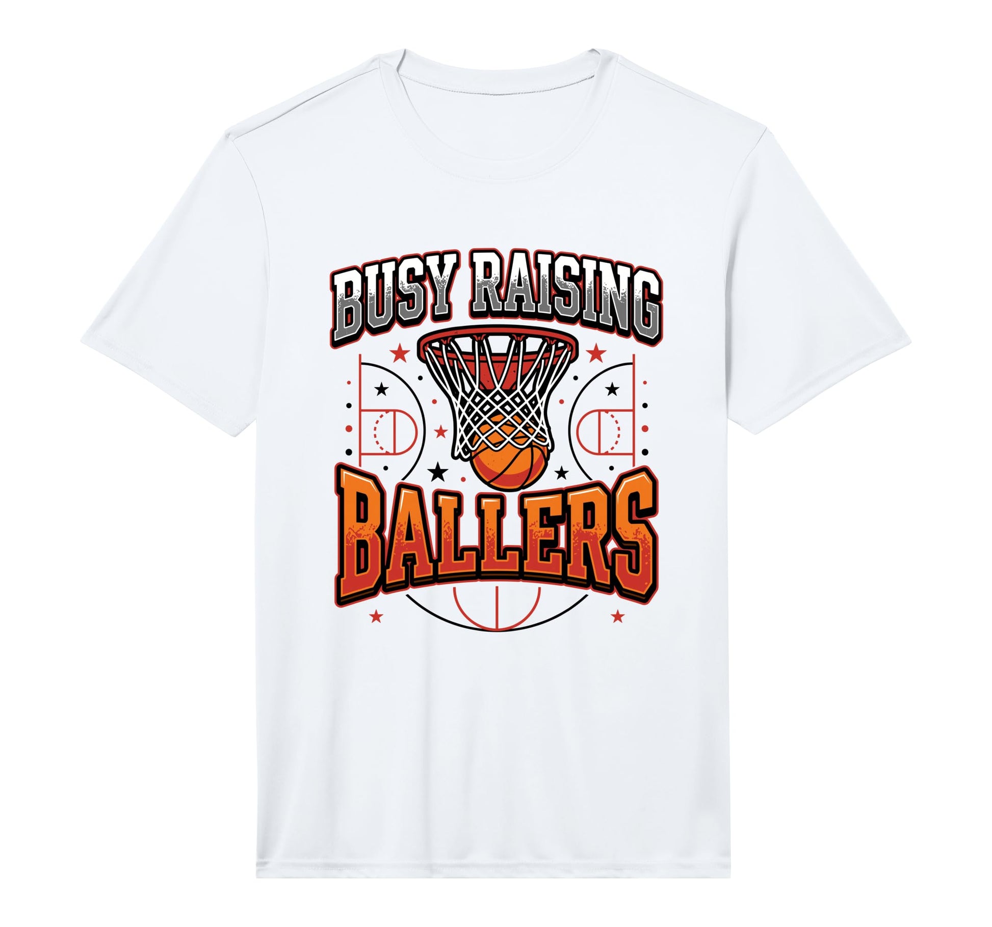 Mens Busy Raising Ballers Basketball Dad T-Shirt - Streetwear Style Unisex - T-Shirt, Sweatshirt, Hoodie