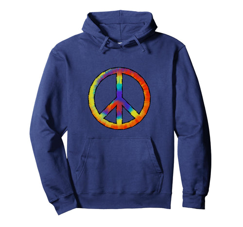 Tie Dye Peace Sign Peace Love Happiness Hoodie - Unique Graphic for Adults - T-Shirt, Sweatshirt, Hoodie