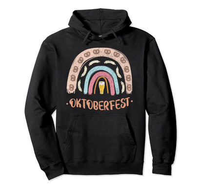 German Oktoberfest Sausage Pretzel Hoodie - Custom Art Print for Adults - T-Shirt, Sweatshirt, Hoodie