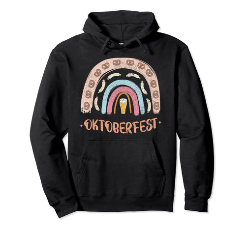 German Oktoberfest Sausage Pretzel Hoodie - Custom Art Print for Adults - T-Shirt, Sweatshirt, Hoodie