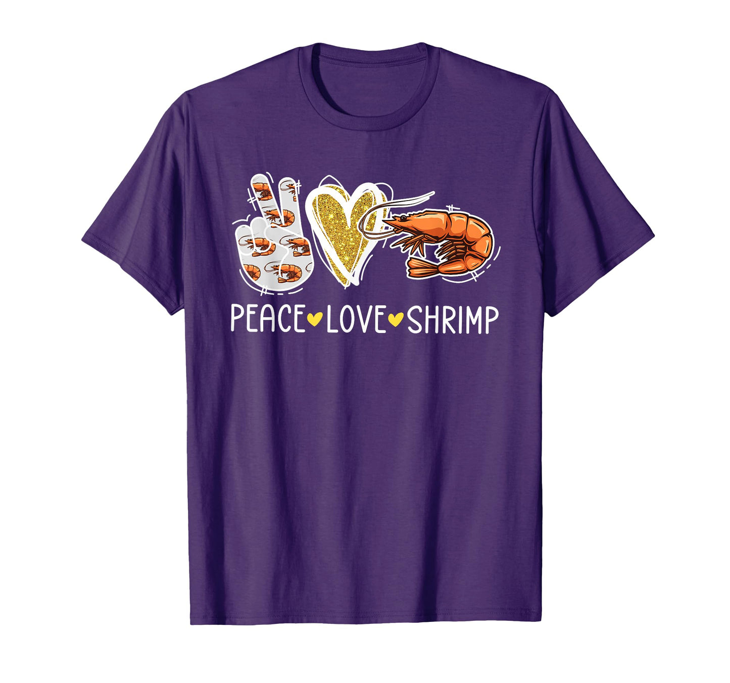 Peace Love Shrimp Lover Shrimp Shrimp T-Shirt - Streetwear Style Unisex - T-Shirt, Sweatshirt, Hoodie