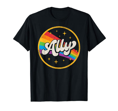 Lgbtq Ally Lesbian Gay Pride Lgbt T-Shirt - Custom Art Print Unisex - T-Shirt, Sweatshirt, Hoodie