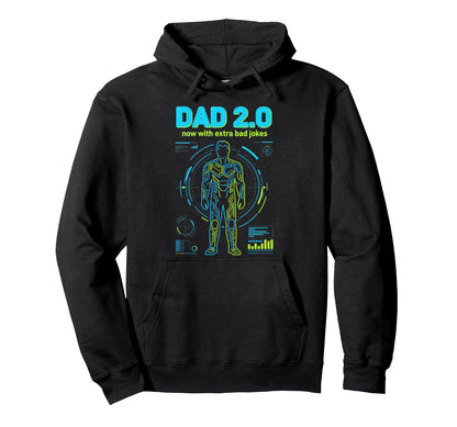 Fathers Day Pop Birthday Geek Nerd Hoodie - Graphic Print Men Women - T-Shirt, Sweatshirt, Hoodie