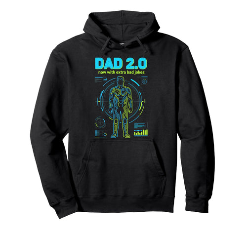 Fathers Day Pop Birthday Geek Nerd Hoodie - Graphic Print Men Women - T-Shirt, Sweatshirt, Hoodie