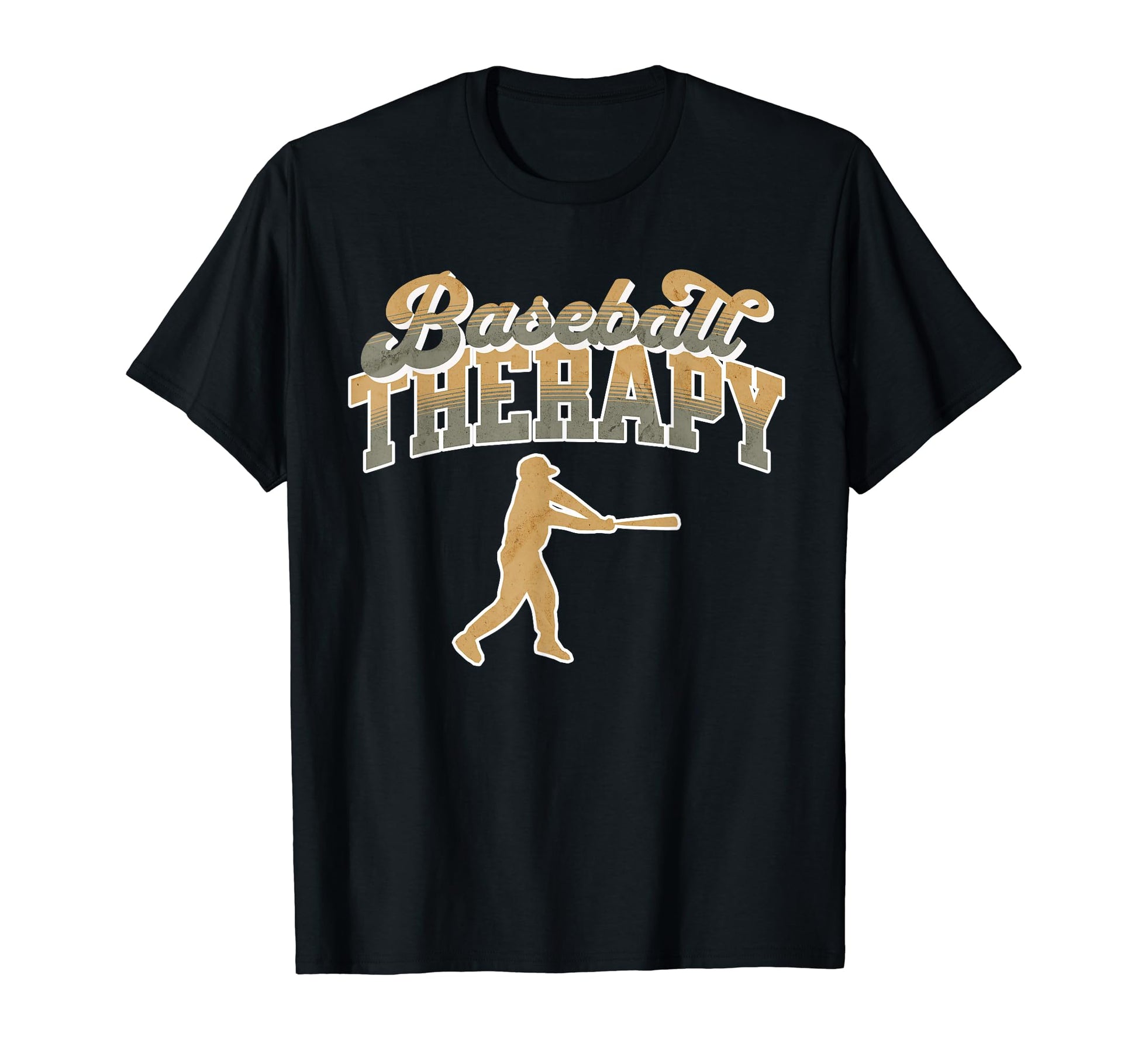 Baseball Therapy Sports Lover Team T-Shirt - Fun Novelty Design for Adults - T-Shirt, Sweatshirt, Hoodie
