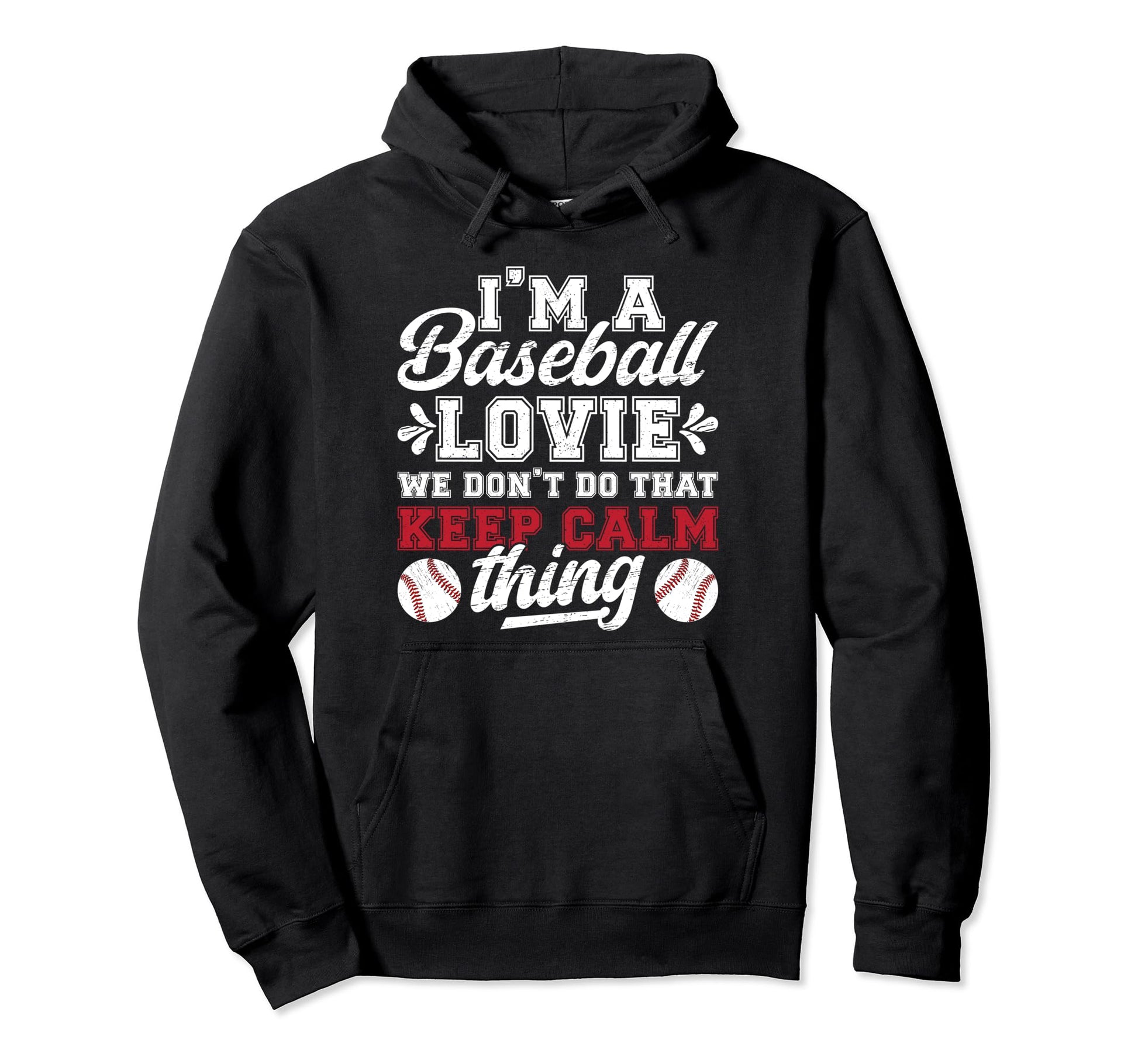Im Baseball Lovie Grandma Lovie Hoodie - Streetwear Style for Adults - T-Shirt, Sweatshirt, Hoodie