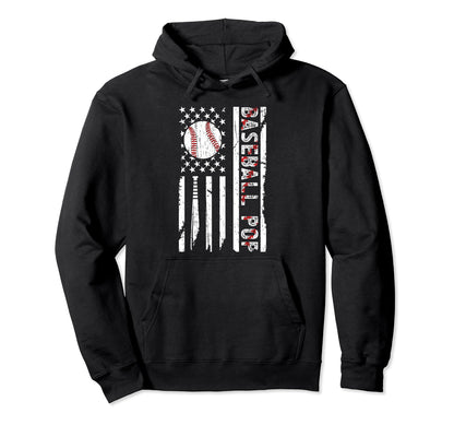 Baseball Pop Baseball Player Pop Us Hoodie - Fun Novelty Design for Adults - T-Shirt, Sweatshirt, Hoodie