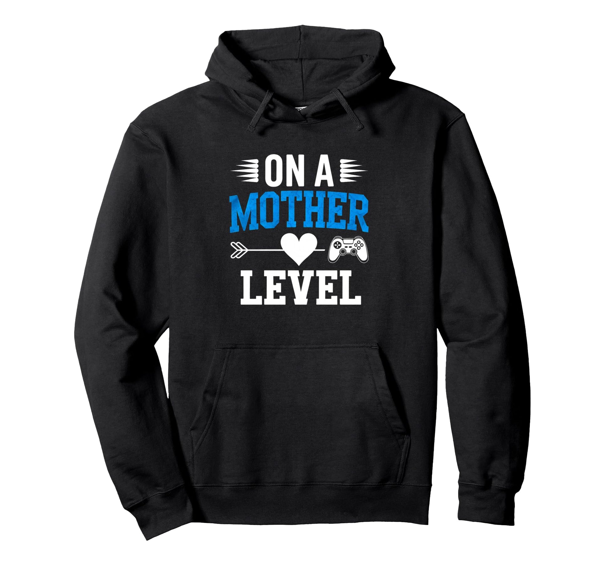 Funny Mothers Day Mother Level Gamer Hoodie - Aesthetic Graphic Men Women - T-Shirt, Sweatshirt, Hoodie