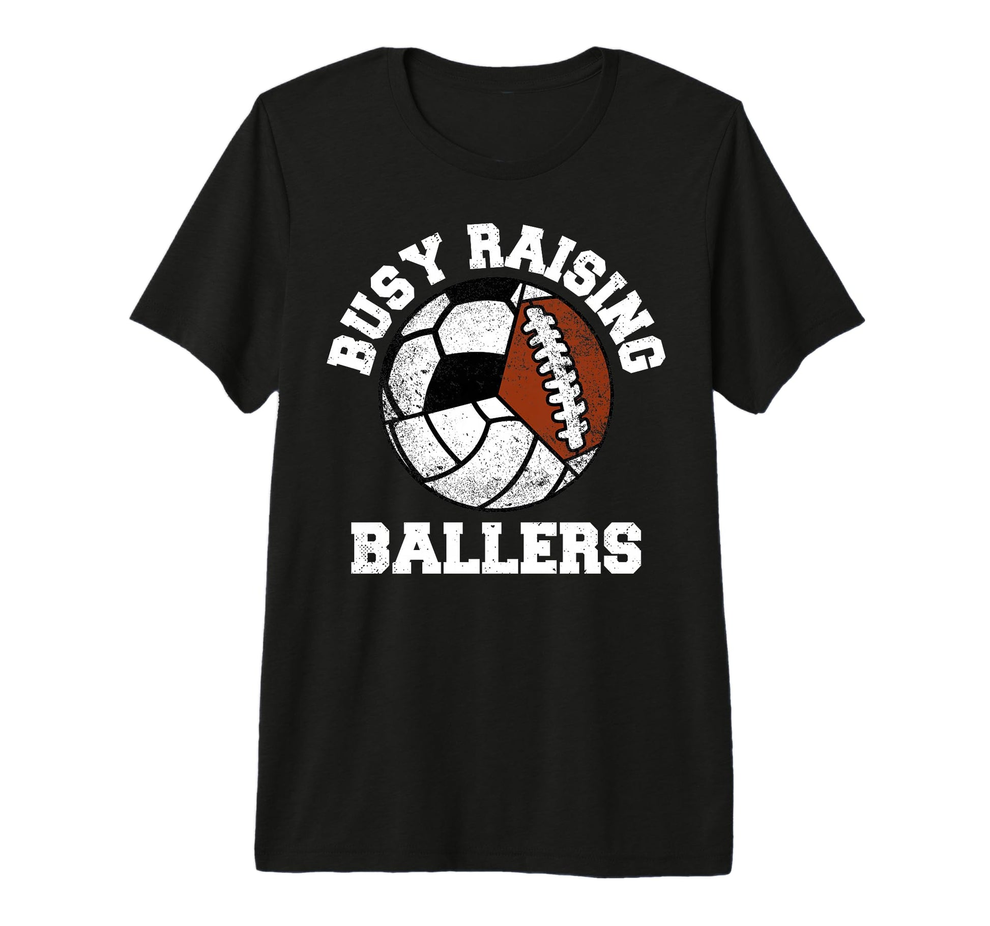 Busy Raising Ballers Funny Volleyball T-Shirt - Graphic Print for Adults - T-Shirt, Sweatshirt, Hoodie