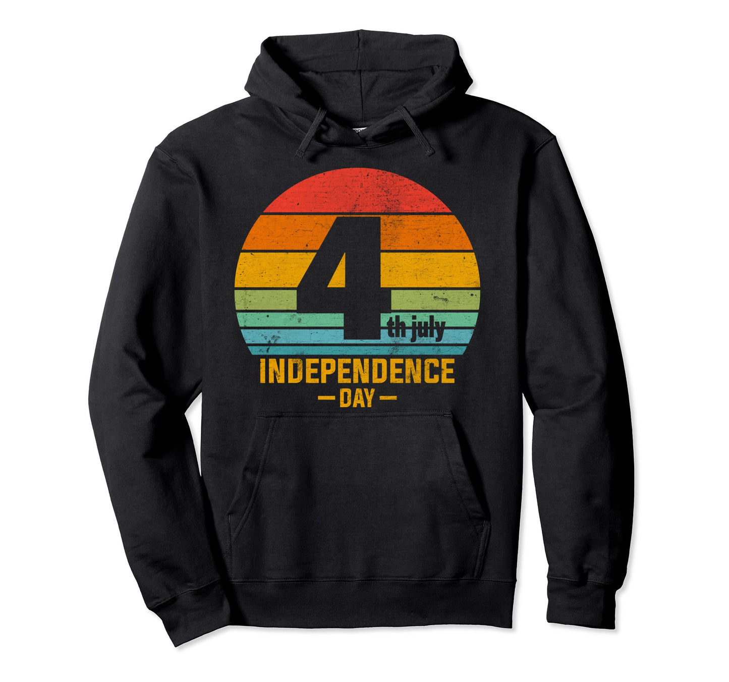 Patriotic American Rainbow 4Th July Usa Hoodie - Trendy Graphic for Adults - T-Shirt, Sweatshirt, Hoodie